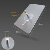 Screw Sticky Hook Wall Hanging Punch-free Wall Sticker Hook, Screw Length: 10mm